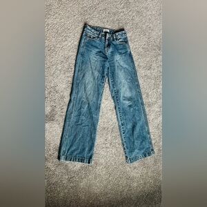 PacSun Men's Straight-Leg Washed Blue Jeans